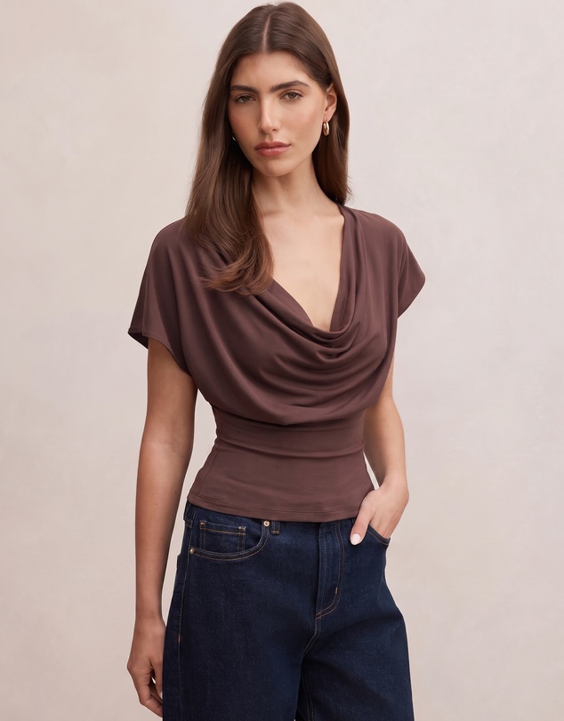 Forever New - Phoebe Draped Cowl Neck Top