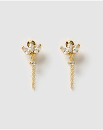 Izoa - Bronte Drop Stud Earrings