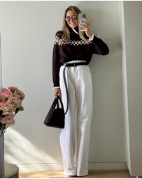 Binny - Dinner Plain With 'Aunt Jane Jumper