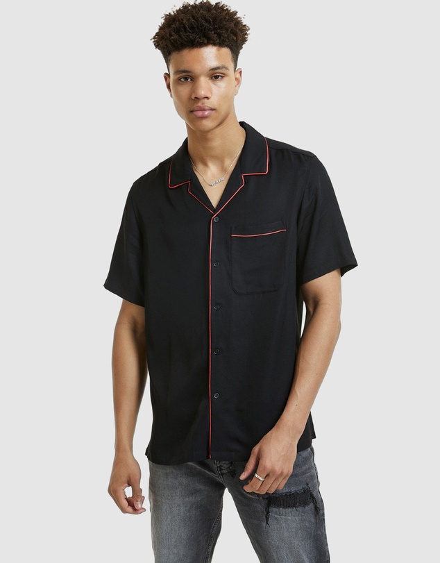 Ksubi - Downtown Ss Shirt Black Red