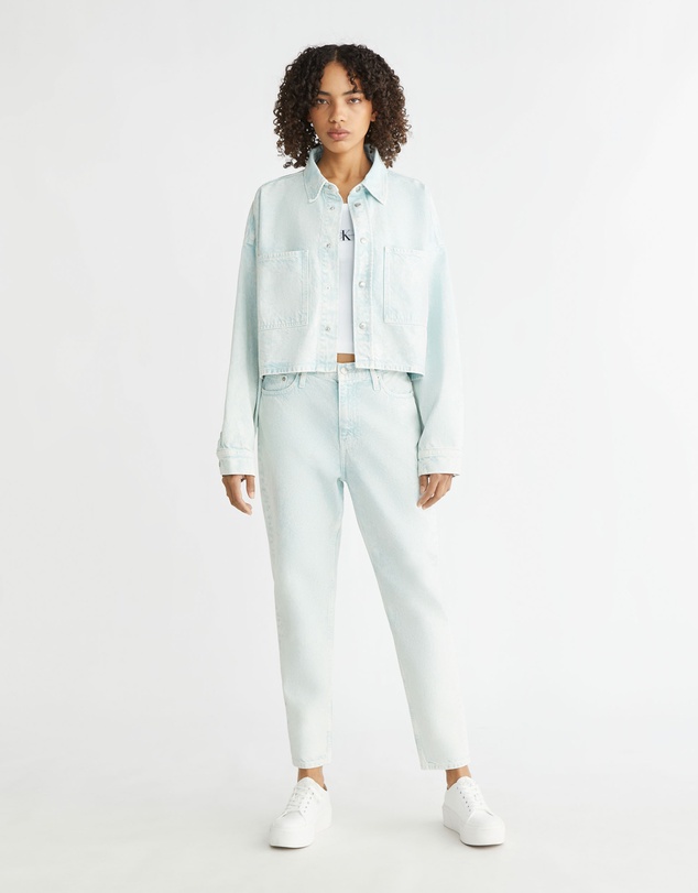 Calvin Klein Jeans - Oversized Cropped Denim Shirt