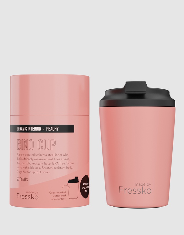 Fressko - Bino 8oz Reusable Ceramic Lined Coffee Cup