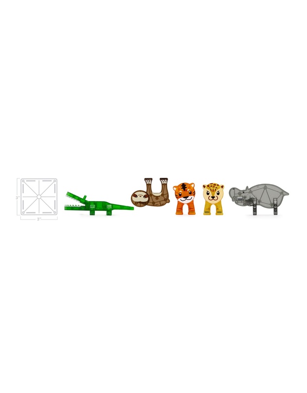 Magna-Tiles - MAGNA-TILES - Jungle Animals - 25 Piece Set