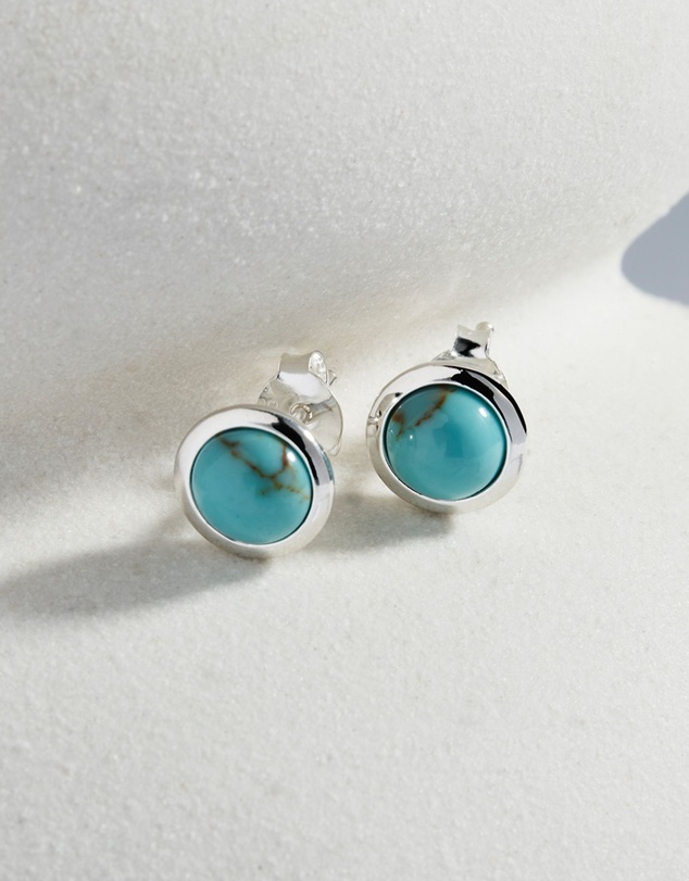 Najo - Husk Turquoise Stud Earring