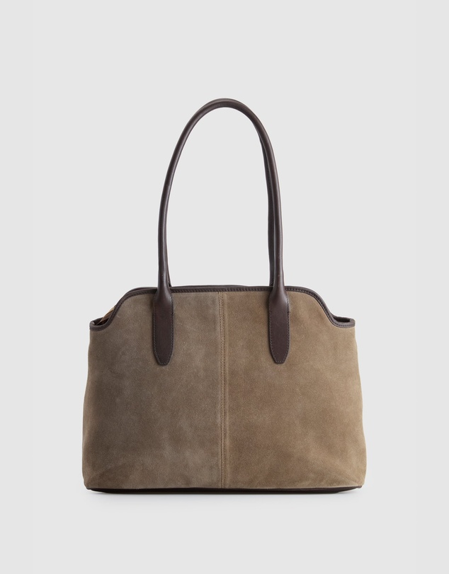 Evity - Malia Leather Suede Tote Bag