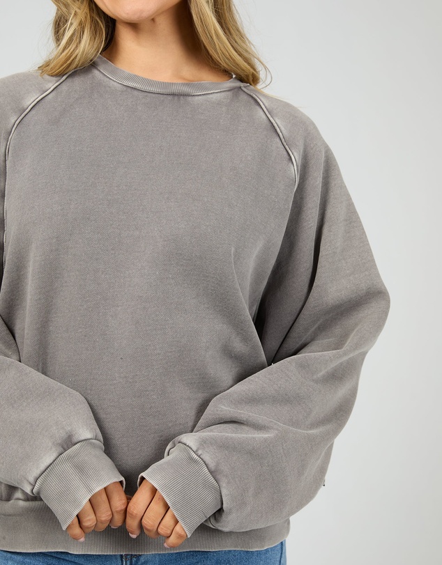 All About Eve - Aae Vintage Raglan Crew Charcoal