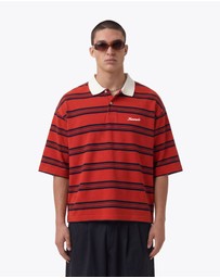 Zanerobe - Box Crop Polo Red/Navy