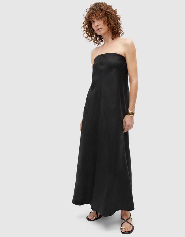 Seed Heritage - Core Linen Strapless Maxi Dress