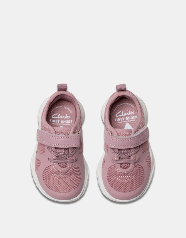 Clarks - Feather Ath (T) Dusty Pink