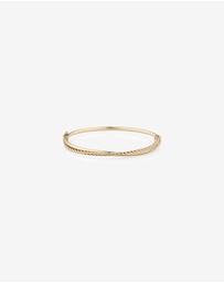 Michael Hill - 65mm Double Twist Bangle in 10kt Yellow Gold