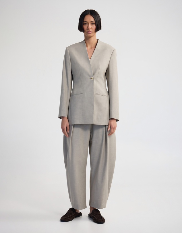 Oxford - Monique Barrel Leg Wool Blend Pant