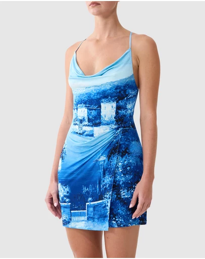Camilla - Drape Jersey Mini Dress