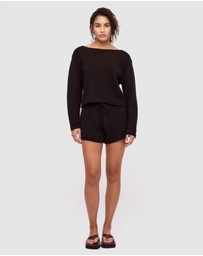 Zulu & Zephyr - Cotton Lattice Knit Shorts