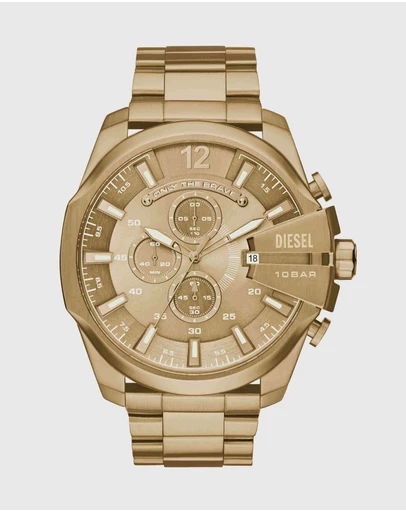 Diesel - Mega Chief Gold-Tone Chronograph Watch