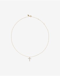 Michael Hill - 0.25 Carat TW Diamond Cross Pendant in 10kt Yellow Gold
