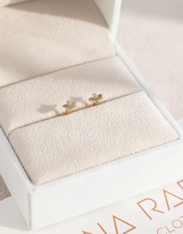 Luna Rae - Solid Gold - Lost Star Diamond Studs