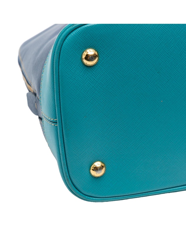 Pre-Loved by Azura Reborn - Pre-Loved Bicolor Saffiano Lux Promenade Dome Handbag