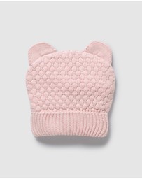 Wilson & Frenchy - Organic Knitted Bear Hat - Babies
