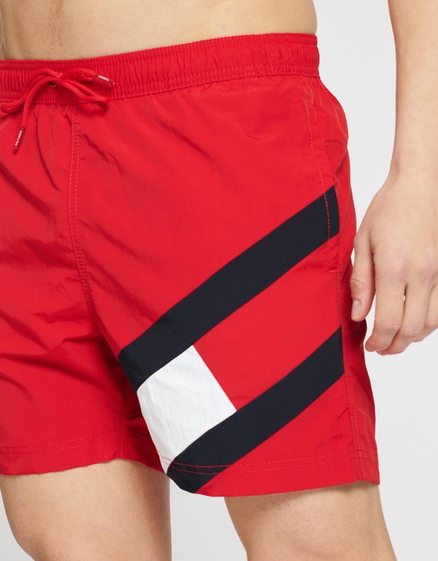 Tommy Hilfiger - Colour Blocked Slim Fit Mid Length Drawstring Shorts