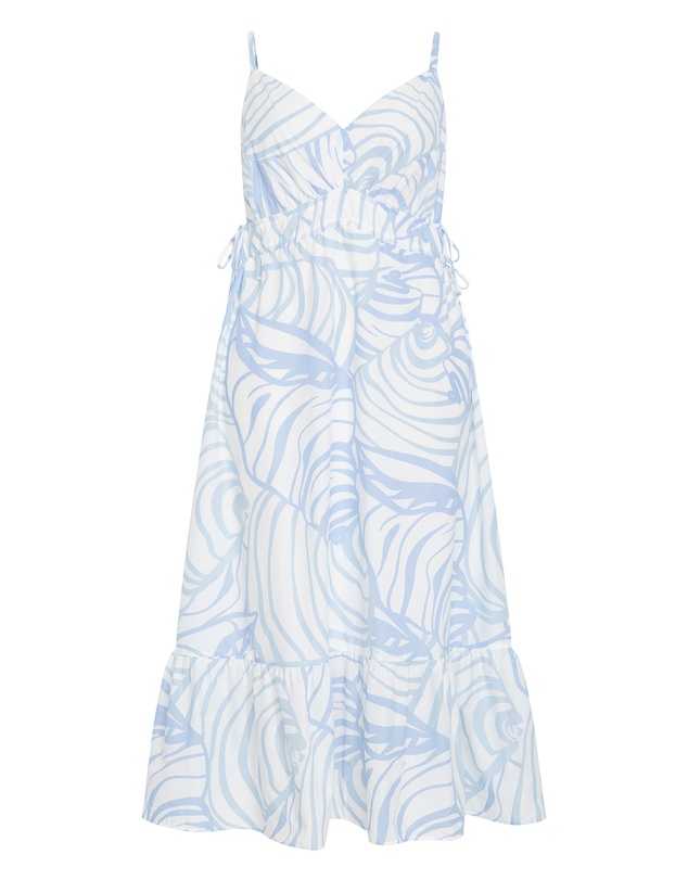 City Chic - Plus size Ari Maxi Dress - blue print