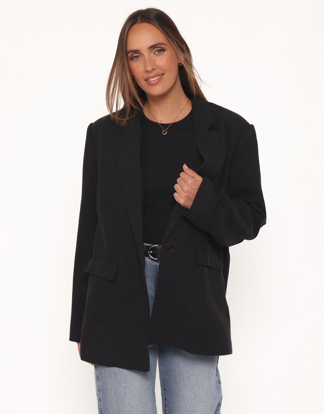 Petal & Pup - Rhodes Oversized Blazer - Black