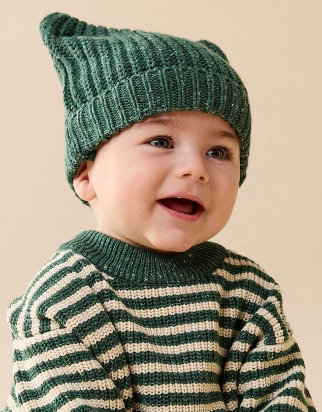 Wilson & Frenchy - Organic Knitted Bear Hat - Babies