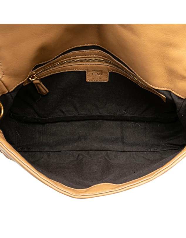 Pre-Loved by Azura Reborn - Pre-Loved fendi Embossed Leather Shoulder Bag with Adjustable Strap and Metal Hardware