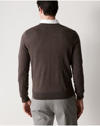Trenery - Merino Crew in Chocolate