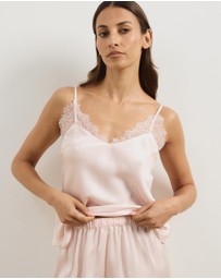 Atmos&Here - Pearl Cami & Shorts Lace Trim Sleep Set