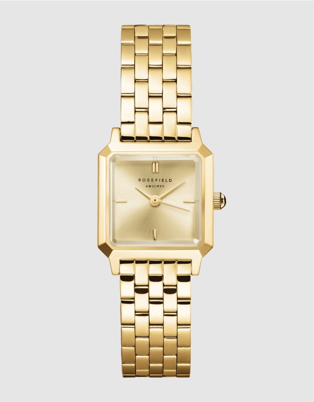 Rosefield - The Boxelle Champagne Gold-Tone Bracelet Watch