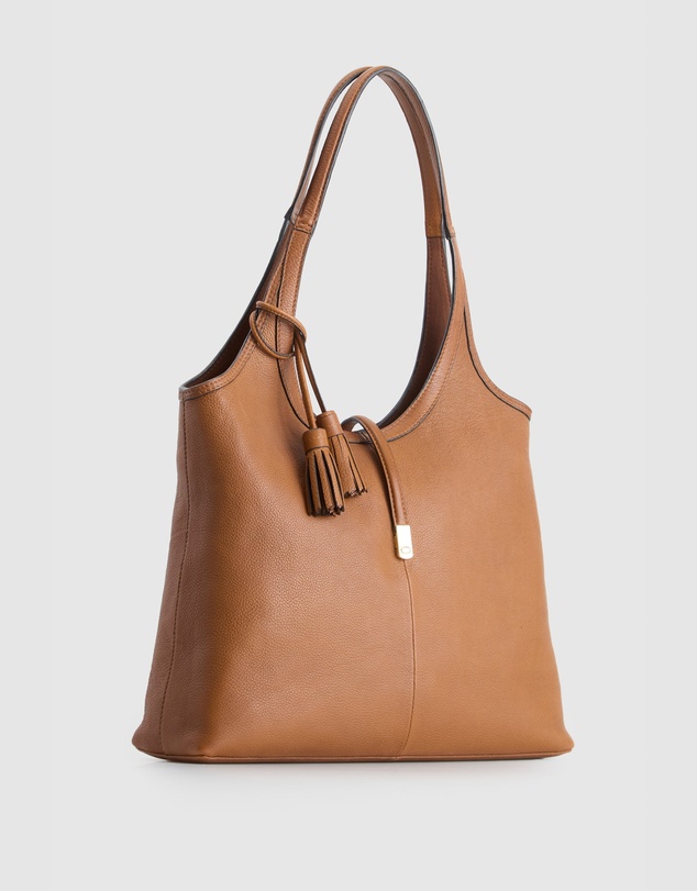 Evity - Maisy Leather Tassel Tote Bag