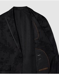 Politix - Matheson Jacquard Black Tie Tuxedo
