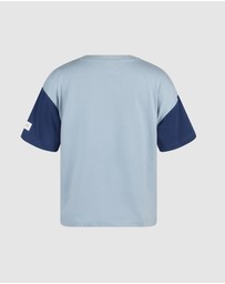 Fleur Harris - 'Out of This World' Orbit Tee in Pale Blue