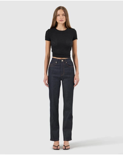 Rolla's - Loulou Straight Jean Long - Madame Indigo