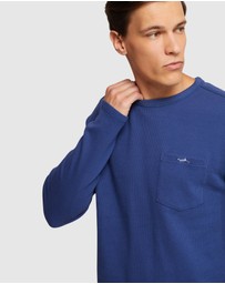 Oxford - Albert Waffle Long Sleeve Tee