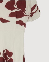 Revibe - Repaired Minima Esenciales Amaya Puff Sleeve Maxi Dress - AU 14