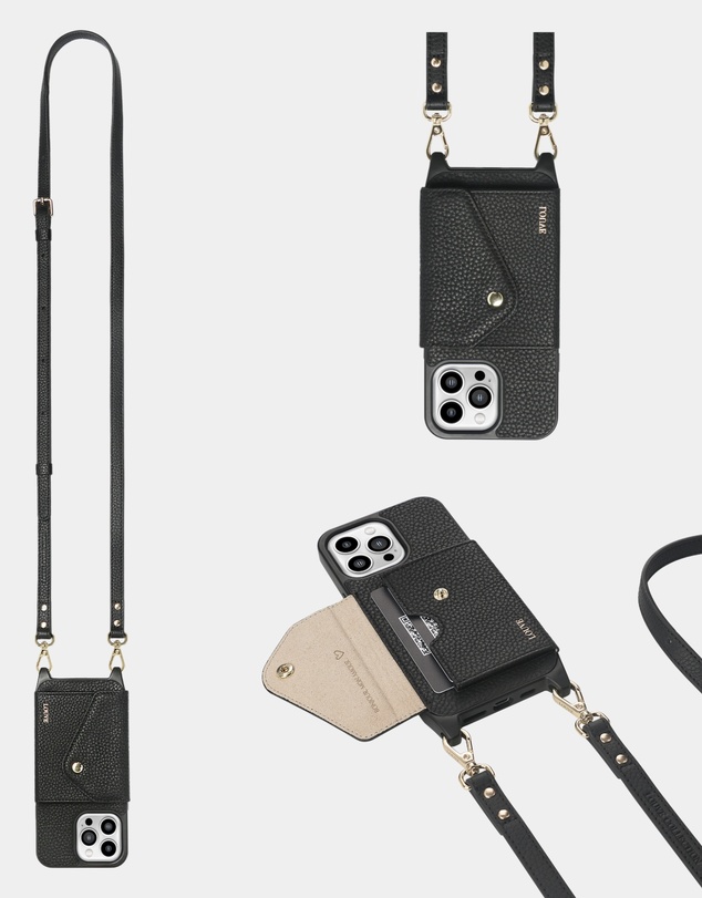 LOUVE COLLECTION - Leather Phone Case Wallet & Strap