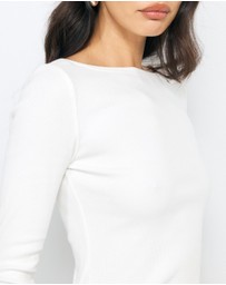 AERE - Ribbed Long Sleeve T-Shirt