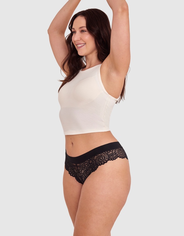 Bras N Things - Audrey Brazilian Knicker - Black