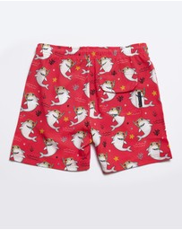 Vacancy Co - Scuba Shark Swim Short - Youth