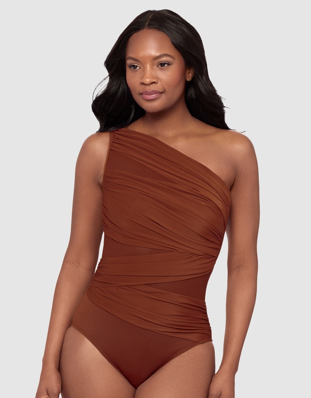 Miraclesuit Swimwear  - Network Jena One Shoulder Shaping Swimsuit