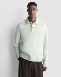 COS - Brushed-Wool Polo Shirt
