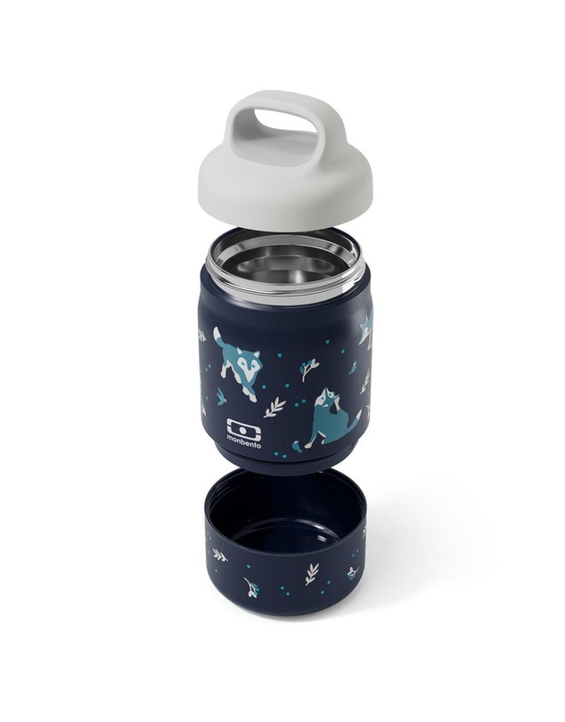 Monbento - Monbento Handy Kids Insulated Lunch Box with Compartments - Wolf