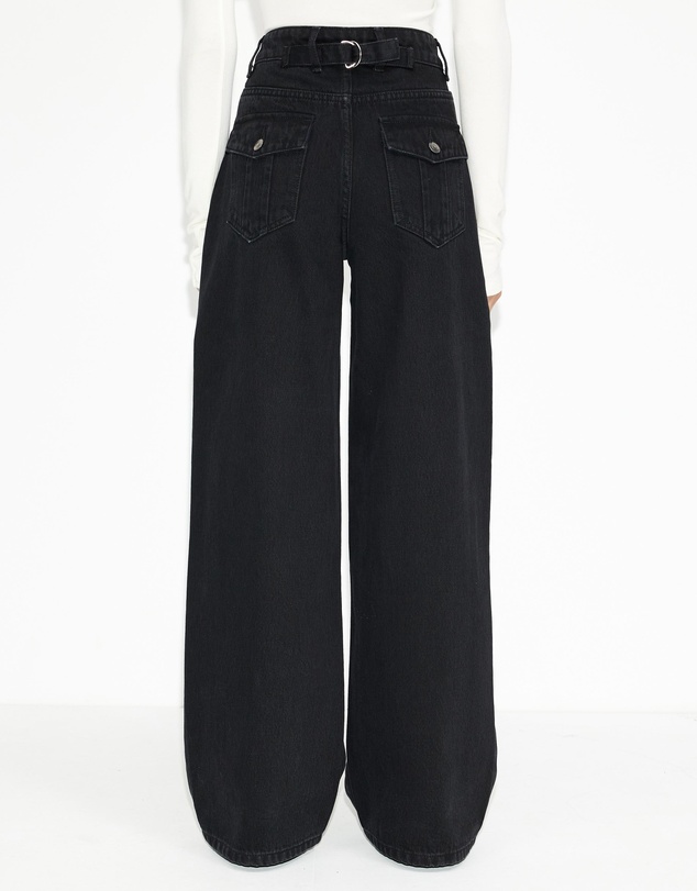 Dazie - Berlin Cinch Waistband Baggy Jeans