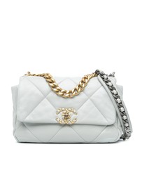 Pre-Loved by Azura Reborn - Pre-Loved chanel Leather Shoulder Bag with Chain Detail and Quilted Design