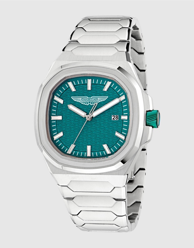 Aston Martin - GPQ Podium Green Dial Stainless Steel Bracelet Watch