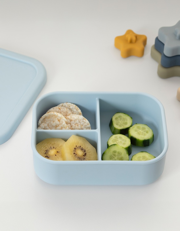 Playground - Silicone Lunch Box- Small- Dusty Blue