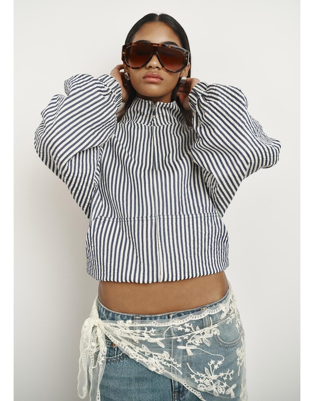 Subtitled - Adelaide Stripe Windbreaker