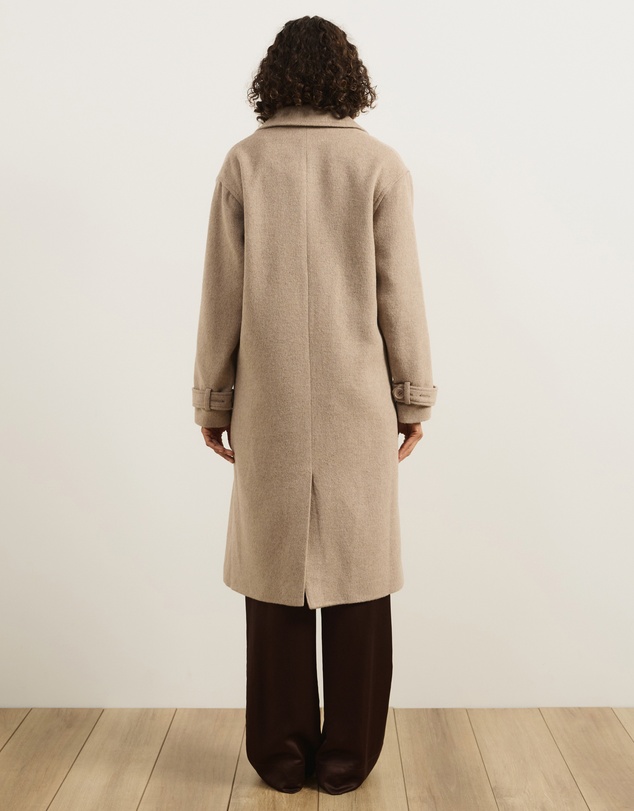 Atmos&Here - Layla Wool Blend Double Breasted Coat