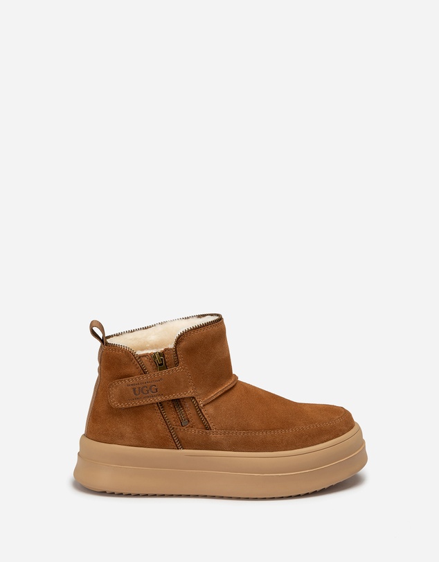 Ozwear Connection Uggs - Ugg Tag Zipper Ankle Boots